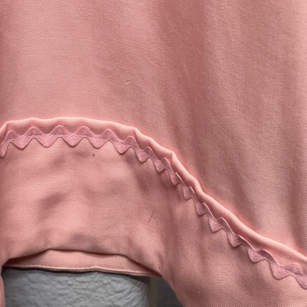 INGWA MELERO Light Pink Wide Leg Bell Bottom Wool Garbadine Trousers NWOT $350 - Picture 5 of 7